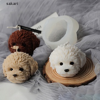 [sakari] molde de silicona para cabeza de perro, diseño de velas, molde de cera [sakari] (1)