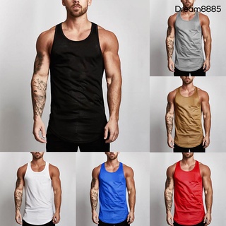 Drem Vsts Camiseta deportiva sin mangas De malla respirable Para hombre/Fitness/verano (1)