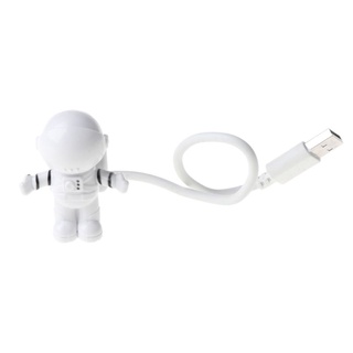 Acogedor hombre espacial creativo astronauta LED Flexible luz USB luz de noche para niños juguete portátil PC Notebook