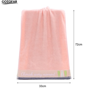 [gotofar] toalla de mano de 3 colores resistente a la decoloración de la suavidad de baño paño super absorbente para el hogar (4)