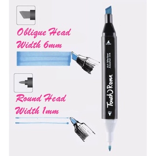 Touch Art Markers pincel pluma Warna dibujo arte suministros rotulador set de doble punta marcador pluma color Pewarna (3)