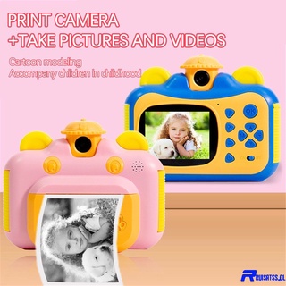 Niños Cámara De Impresión Instantánea Para 1080P HD Video Fotos Juguetes Con 4/8/16/32GB Tarjeta SATSSRUI