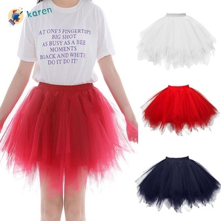 Disfraz kr Moda para mujer disfraz De rendimiento Pettiskirt 2 en capas fiesta De baile Ballet Tutu Vestido falda/Multicolor