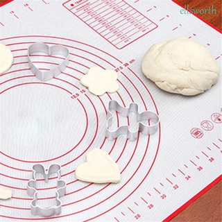 Ellsworth - alfombrilla de silicona antiadherente para hornear|Accesorios para hornear rodante almohadilla de masa galletas con escala amasado utensilios de cocina pastelería herramientas de pastelería