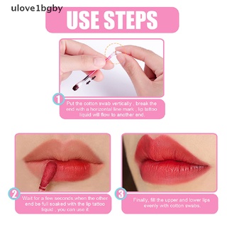 【ULO】 20PCS Tattoo Lipstick Cotton Swab Lip Tint Matte Liquid Lipstick Cigarette Case . (2)