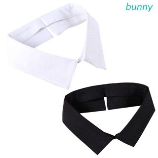 bunny clásico negro/blanco cuello camisa falso cuello lazo vintage desmontable cuello falso solapa blusa superior mujeres/hombres accesorios de ropa