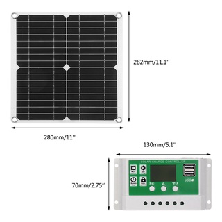 200w Panel Solar Kit 60A 12V cargador de batería con controlador (4)