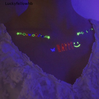 [Luckyfellowhb] Luminous Tattoo Sticker Element Light Festival Temporary Shine Waterproof Cool [HOT] (7)