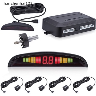 [hanzhenhai123] Kit de zumbador Universal negro para coche, Sensor de estacionamiento, pantalla LED, sistema de zumbador