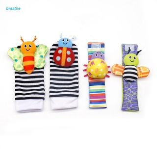 brea Infant Bed Doll Decorative Socks with Bell Inside Food Grade Safety Bracelet