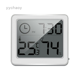 yychaoy reloj digital con termómetro/hidrómetro para decoración (1)