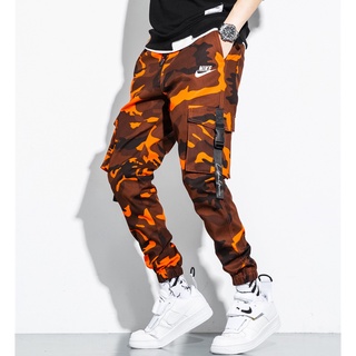 Nike Oversized Multi-pocket Camouflage Pants Men's Trendy Sports Pants Street Fashion Casual Pants (1)
