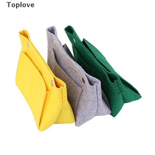 [toplove] 1pc bolso organizador cosmético bolso insertar bolsa de fieltro bolsa de almacenamiento de tela caso.