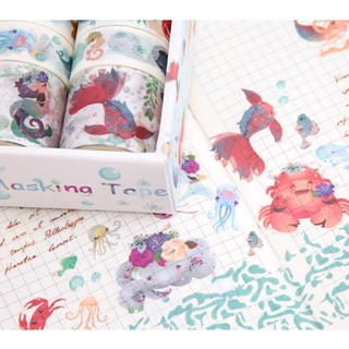 felicia 10pcs/box Cute Cartoon Animals Washi Tapes Scrapbooking DIY Decor Japanese Masking Tape (3)