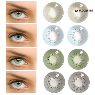 maxmin 1 par de lentes de contacto de 8,5 mm de color cómodo de usar lentes de calcetín multiusos hidrogel noniónico para la vida diaria
