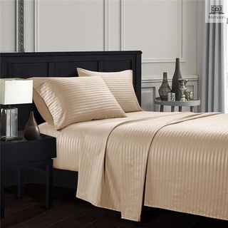 Elegant Comfort Pure Color relieve colección de 4 piezas sábana de cama y funda de almohada