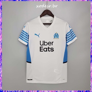 [xodesr.br]Camiseta 21/22 Temporda Marseille home Camisa De Futebol Esporte