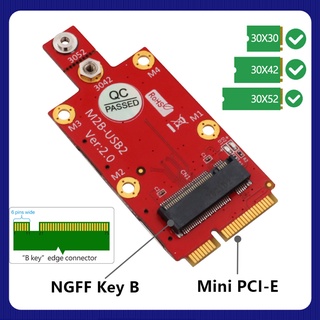 Lt-my M.2 llave B a Mini PCI-E adaptador con ranura de tarjeta SIM Dual NANO para módulo 3G/4G para computadora de escritorio/ordenador PC (6)