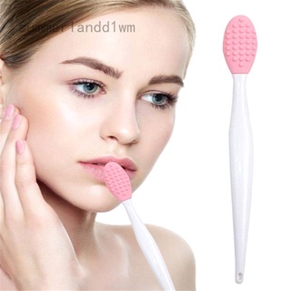 Nose Brush Exfoliating Exfoliating Lip Brush Nose Cleaning Brush Double Side Soft Silicone Lip Scrub Tool