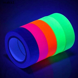 [I] 6Rolls UV Reactive Tape Blacklight Fluorescent Tape Glow in The Dark Neon Gaffer [HOT]