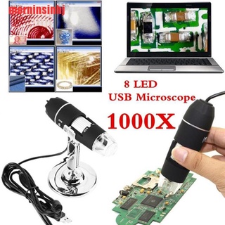 {morninsinhj}8 LED 1000X USB Digital Microscope Endoscope Magnifier PC Camera IIQ