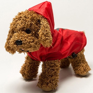 Pet perro cachorro gato impermeable capucha impermeable chaqueta reflectante segura ropa de lluvia
