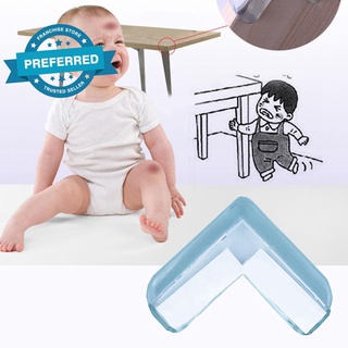 10pcs suave transparente mesa escritorio borde esquina bebé cubierta de seguridad Protector Protector cojín N1K7