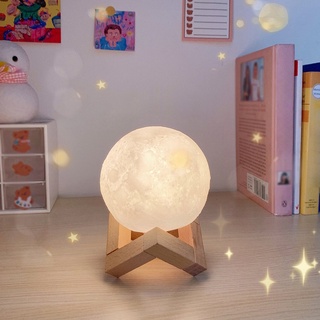 Vinyl Moon Light Creative Diy Battery 3D Moon Light Memorial Day Gift
