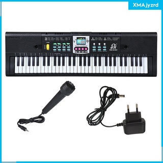 teclado de piano 61 teclas teclado de música digital eléctrico con micorphone eu