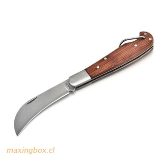 maxin multifuncional al aire libre edc herramienta de palo de rosa mango plegable cuchillo 2cr13 hoja seta cuchillo de caza camping herramienta de supervivencia (1)