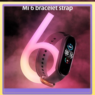 New items TPU Solid Color Replacement Wristband for Xiaomi Mi Band 6 Strap (1)
