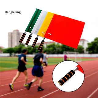 [dglg] bandera de acero inoxidable para entrenamiento de futbol árbitro deportivo