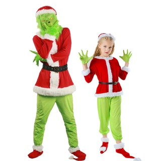 Listo Stock _ Navidad Vestir Tema Ropa Adulto Árbol De Disfraz De Rendimiento cos Traje Falda Co (2)
