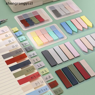 [shengrongyi] 200 Hojas Lindas Morandi Macaron Color Memo Pad Notas Adhesivas Oficina Escolar [CL]