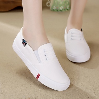 Zapatos de las mujeres zapatos Duxi blanco zapatos planos zapatos de lona conjunto de pie plano