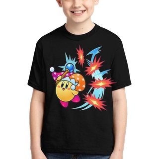 Feliz seta Kirby Super estrella personalizado niños T-Shirt moda juventud camisas Unisex gráfico Top Tee para niños niñas