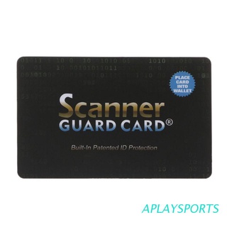 aplaysports protector de tarjeta de crédito portátil rfid bloqueo de señales nfc escudo seguro para pasaporte caso monedero