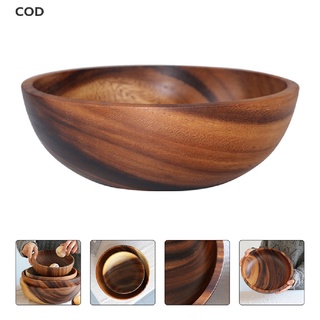 [cod] cuenco de ensalada práctico duradero de madera simple titular de almacenamiento de cocina tazón cubiertos caliente (9)