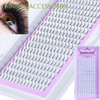 Accesorios de maquillaje SKONHED 16 filas hechas a mano aplicar rápidamente C D Curl pestañas postizas prefabricados rusos volumen ventiladores