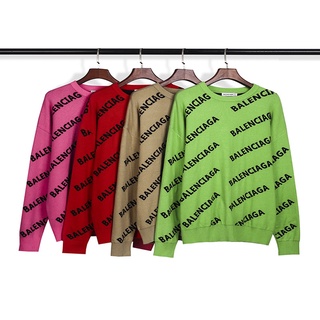 venta caliente balenciaga suéteres cárdigans listo stock de alta calidad de moda suelto suéteres de punto para las mujeres/hombres