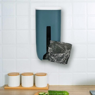 Dispensador de bolsas de plástico montado en la pared de comestibles bolsa de basura organizador para la cocina del hogar (8)