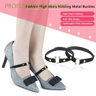 profesional de las mujeres paquete de cordones decoraciones antideslizante correas de tobillo zapatos de cinturón accesorios punta de metal zapatos banda al por mayor tacones altos