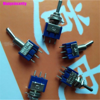 [Manysincerity] 5pcs ON-OFF-ON 3Pin 3Position Mini interruptor de palanca AC 125V/6A (3)