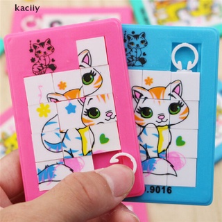 kaciiy moda animales números rompecabezas juego de diapositivas rompecabezas juguete niños juguete educativo color aleatorio cl