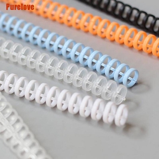 [Purelove] 5 piezas de 30 agujeros de plástico de hoja suelta anillo de encuadernación de resorte espiral anillos suministros de oficina (6)