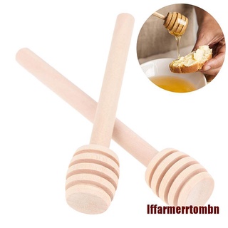 IFFN - gotero de miel de madera (8/10 cm, madera, Mini miel, mermeladas, jarabe, agitador) (7)