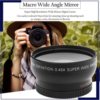 52 mm 0.45 x gran angular macro lente para nikon d3200 d3100 d5200 d5100