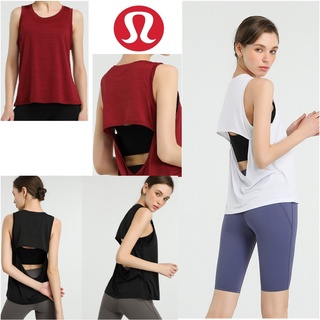 Lululemon suelto yoga deportes mujeres chaleco sin mangas blusa correr fitness mujer top yd01