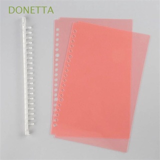 DONETTA A5 B5 Notebook Cover 20/26 Hole PP Notebook Cover Binder Clip Rings Binder Diary Weekly Organizer Planner Cover Journals Cover Stationery Diary Glitter Zipper
