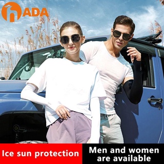ADA Ice Seda Manga Protector Solar Verano Hombres Y Mujeres Guantes Al Aire Libre Equitación beautyy5